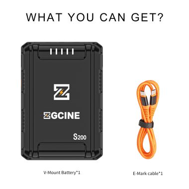 Pin V-mount ZGCINE S200