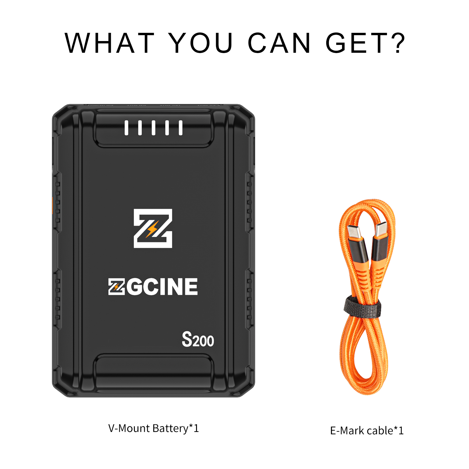 Pin V-mount ZGCINE S200